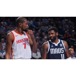 Kevin Durant y Kyrie Irving comparten la cancha una vez más Kevin Durant y Kyrie Irving comparten la cancha una vez más